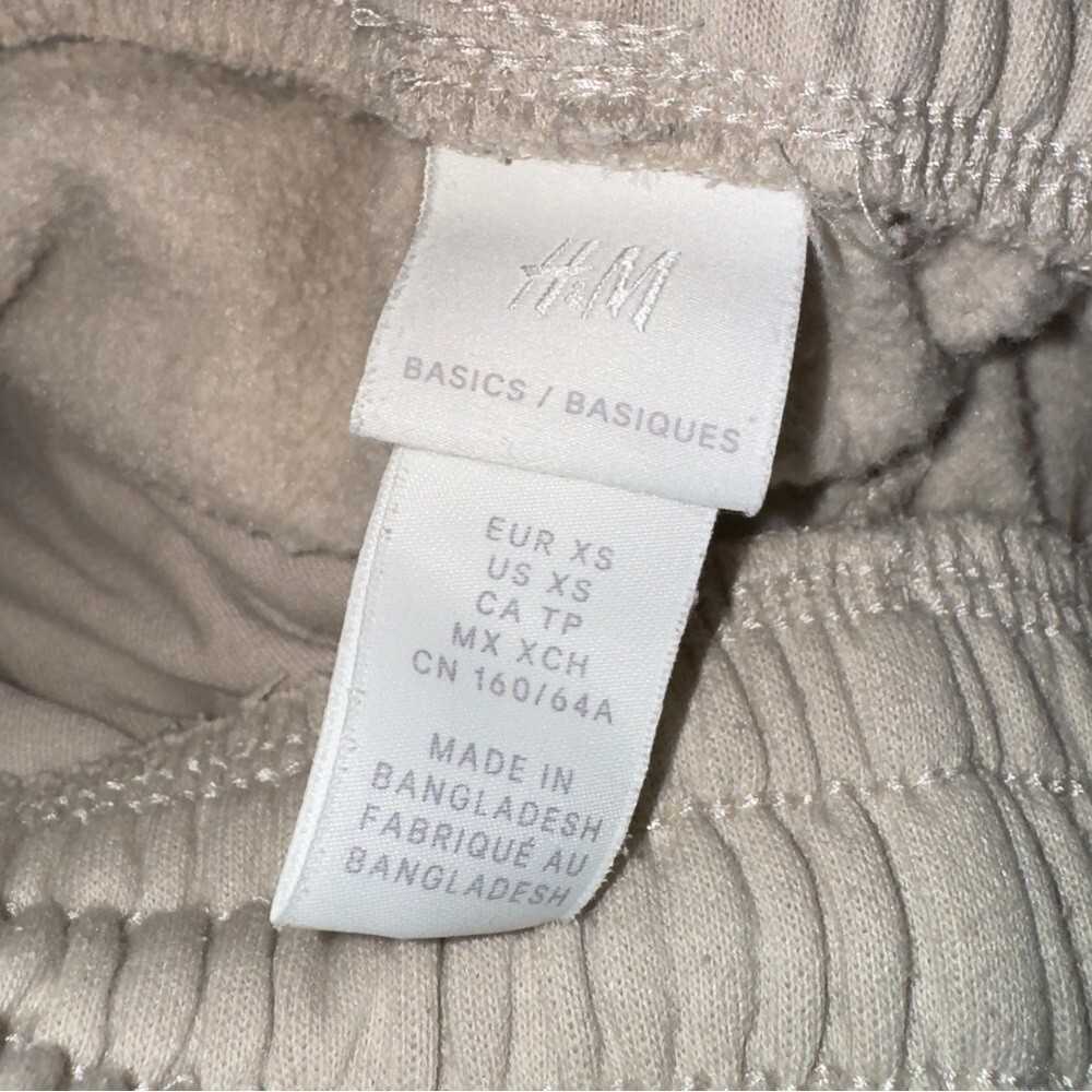 H&M Beige Sweatpants Women’s Size X-Small - Picture 3 of 3